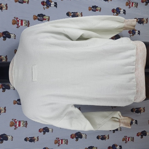 Vintage 80's Kansas State University reverse weave white & purple XL sweatshirt - Picture 7 of 10